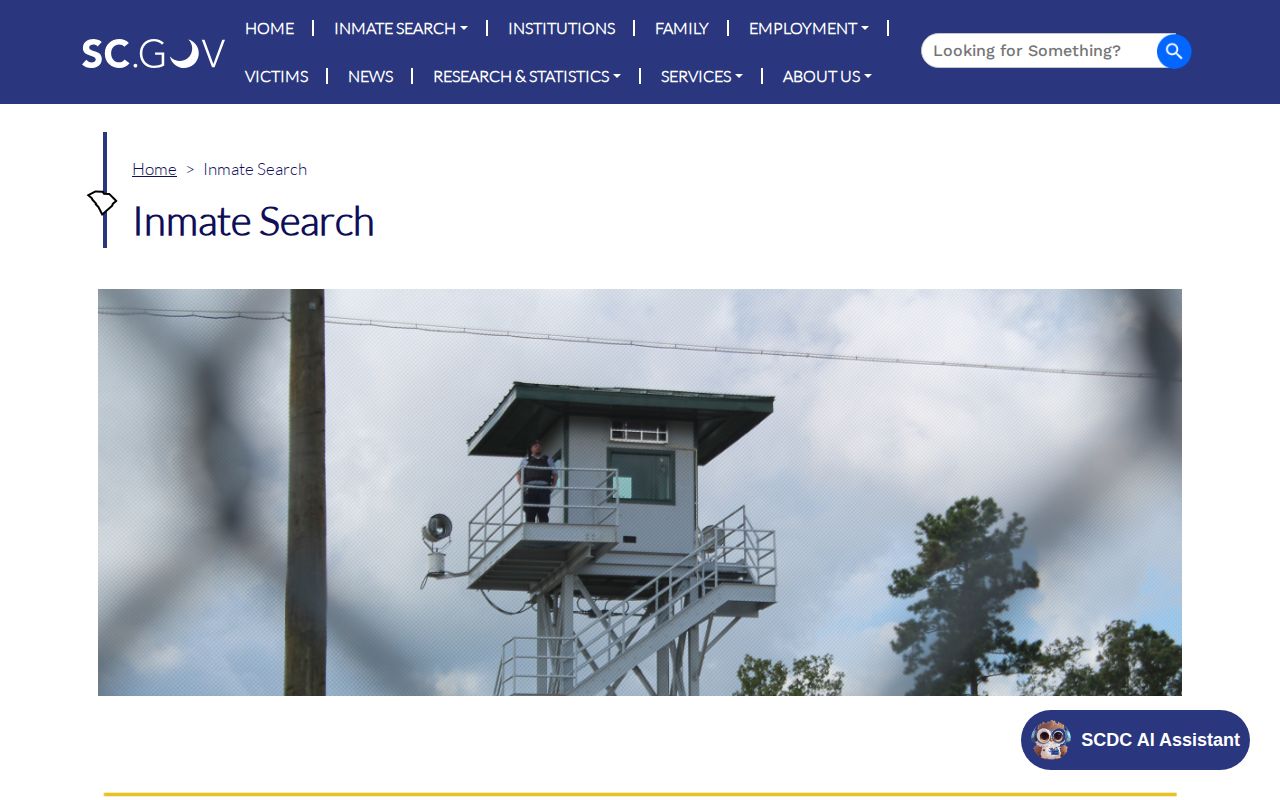 SCDC current custody search limits for McCormick County release records